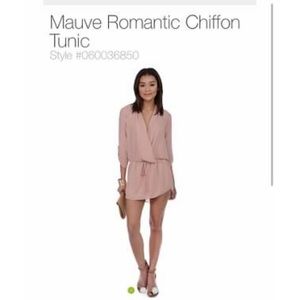Windsor Mauve Chiffon Mini Dress